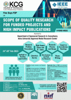 Scope of Quality Research for Funded Projects and High Impact Publications 2023